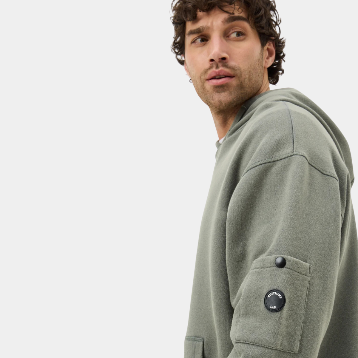 Mens Sage Green Hoodie