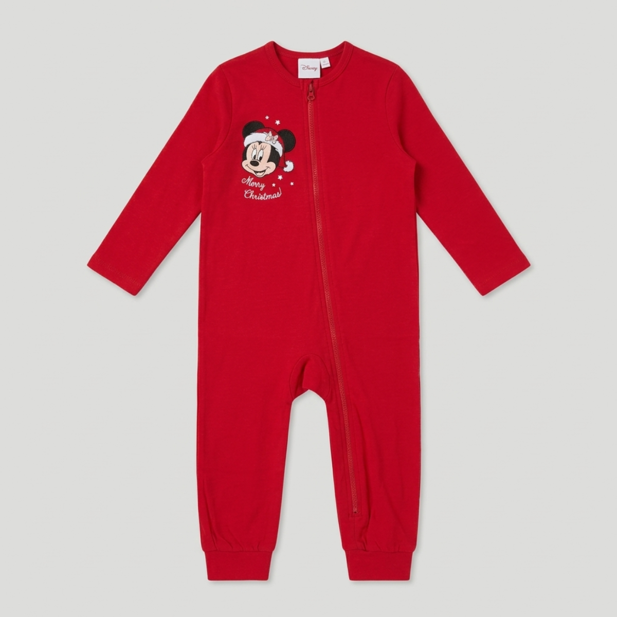 Girls Minnie Mouse Christmas Sleepsuit