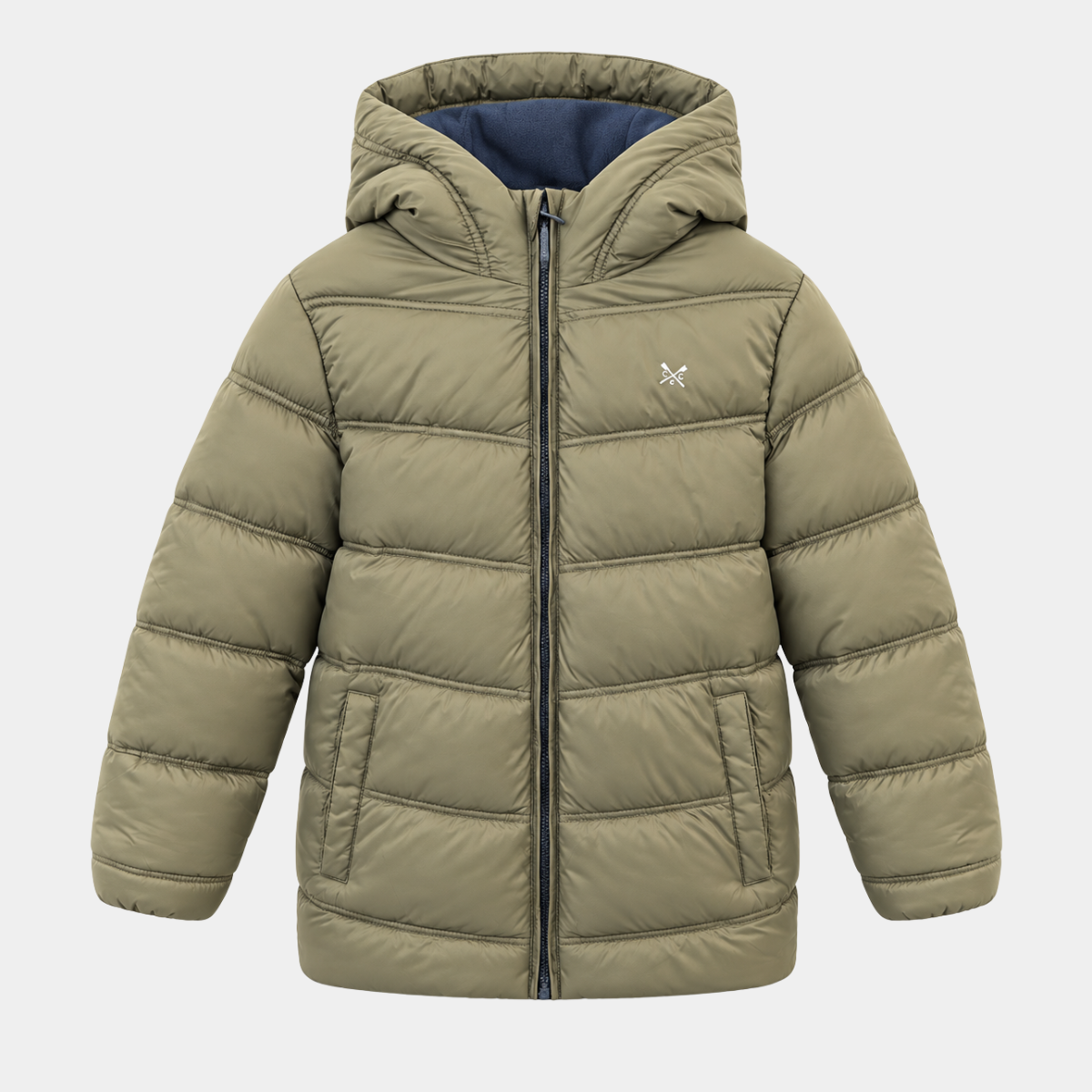 Childrens Fleece Lined Chevron Puffer Jacket