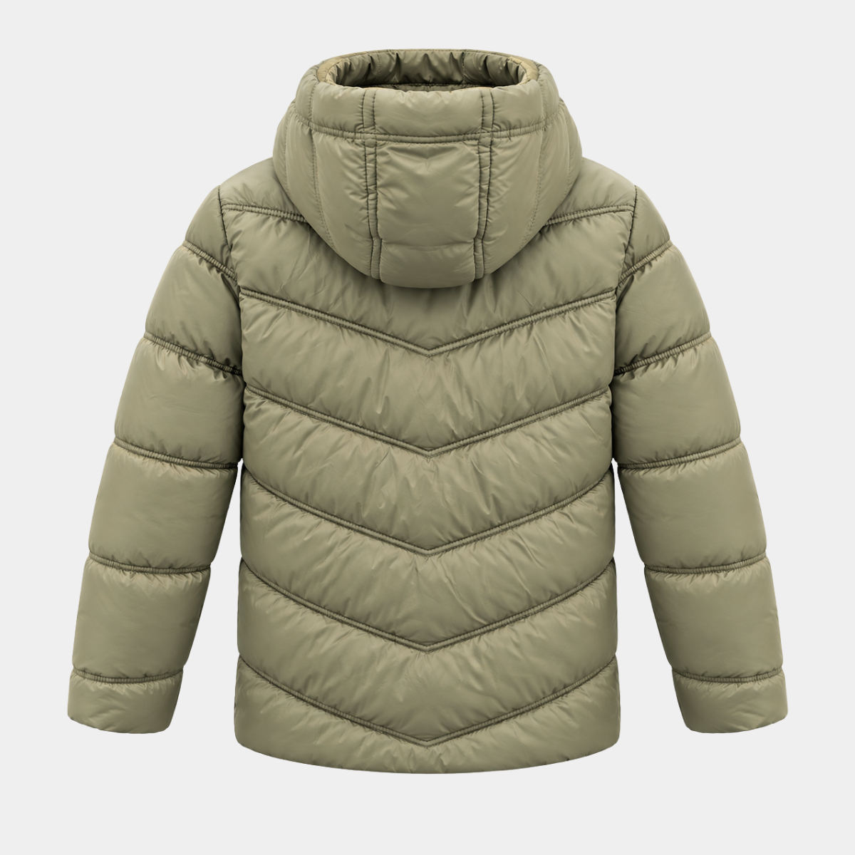 Childrens Fleece Lined Chevron Puffer Jacket