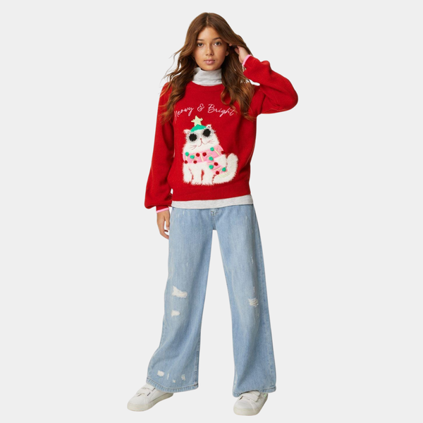 Girls Merry And Bright Jumper