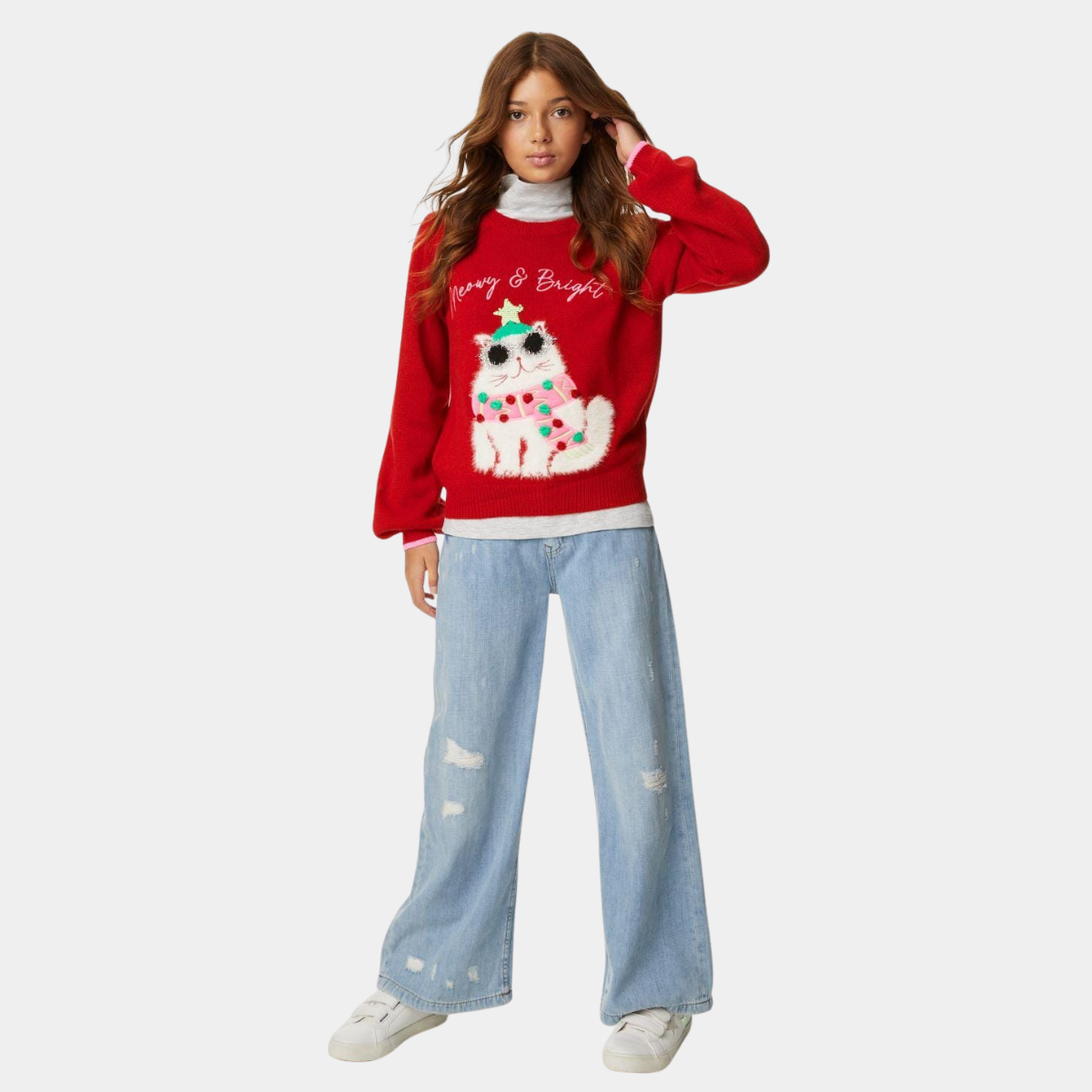 Girls Merry And Bright Jumper