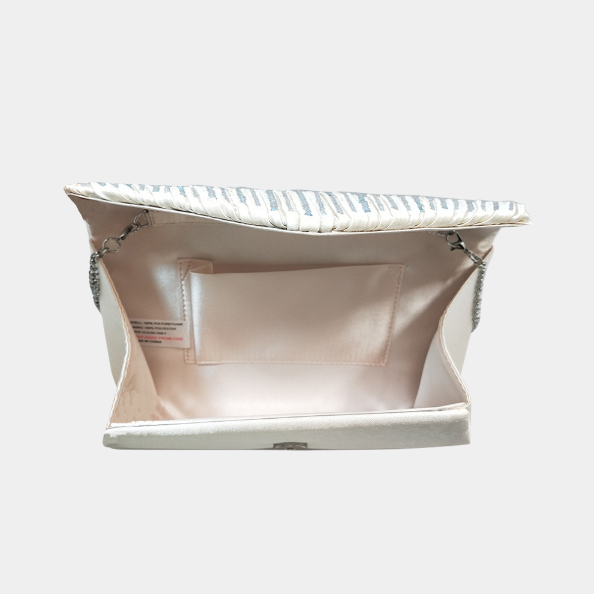 Ivory Diamante Clutch Bag