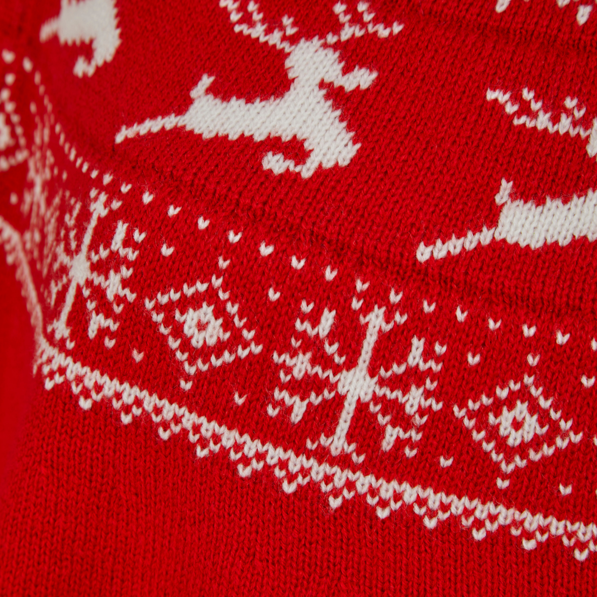Ladies Reindeer Round Poncho