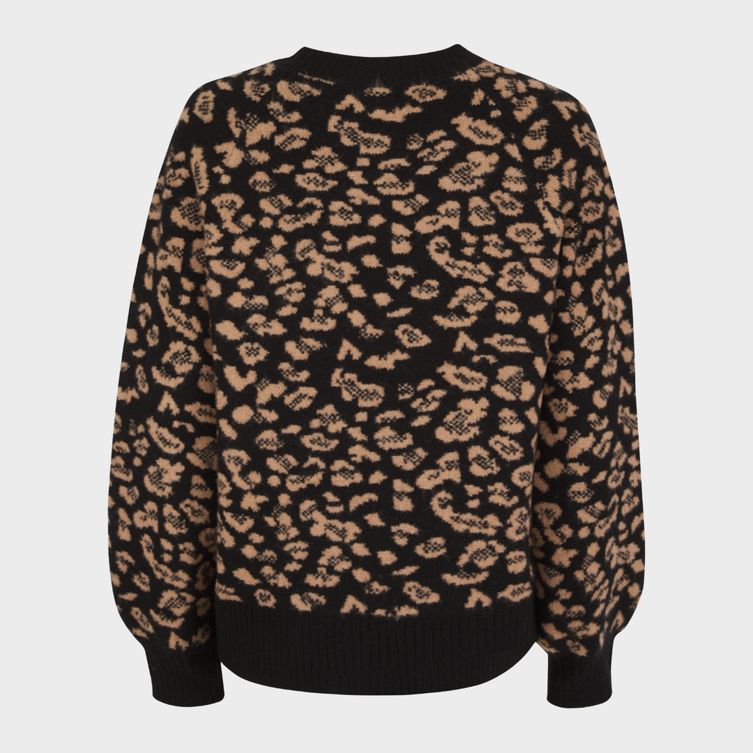 Ladies Leopard Jumper