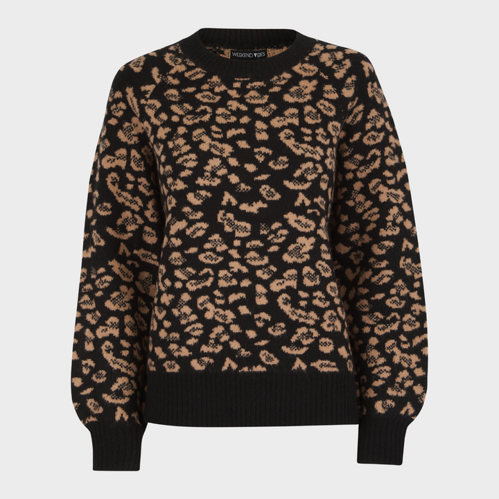 Ladies Leopard Jumper