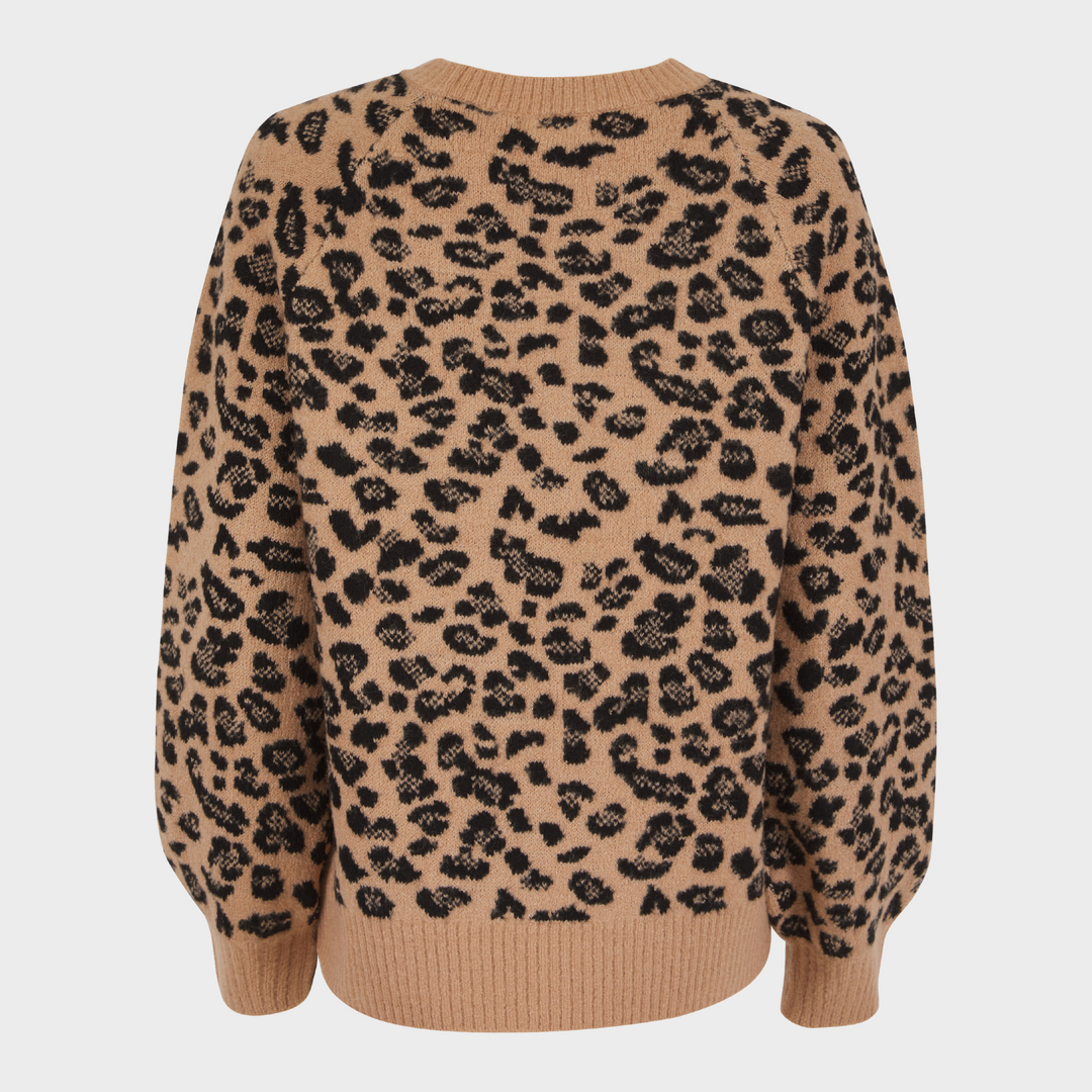 Ladies Leopard Jumper