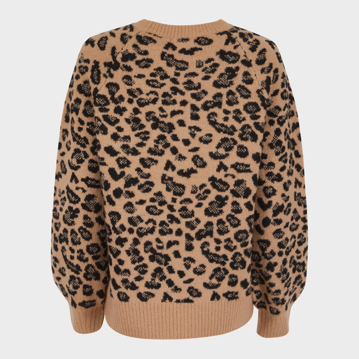 Ladies Leopard Jumper