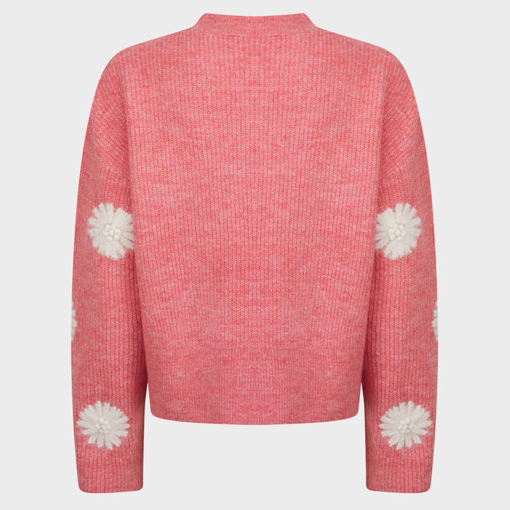Ladies Embroidered Flower Jumper