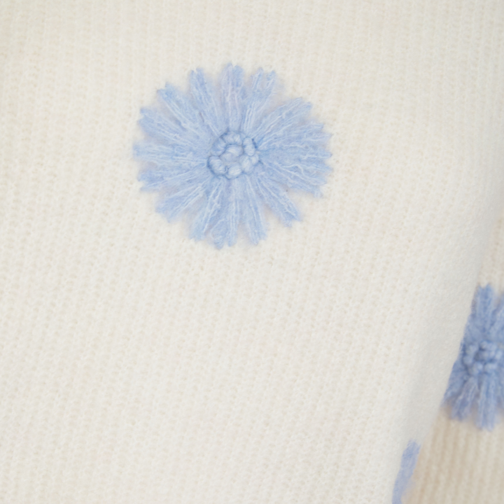 Ladies Embroidred Flower Cardigan