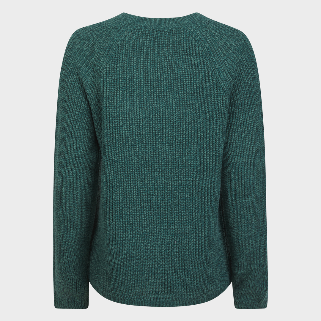 Ladies Teal Raglan Jumper