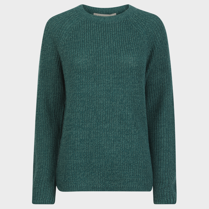 Ladies Teal Raglan Jumper