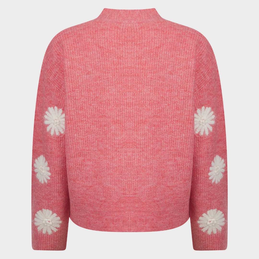 Ladies Embroidred Flower Cardigan