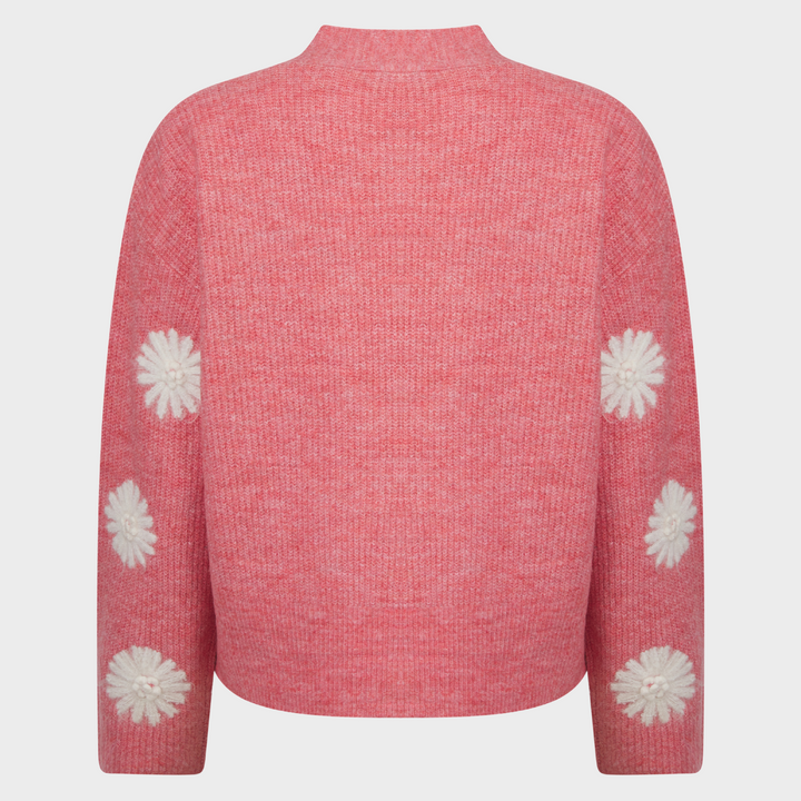 Ladies Embroidred Flower Cardigan