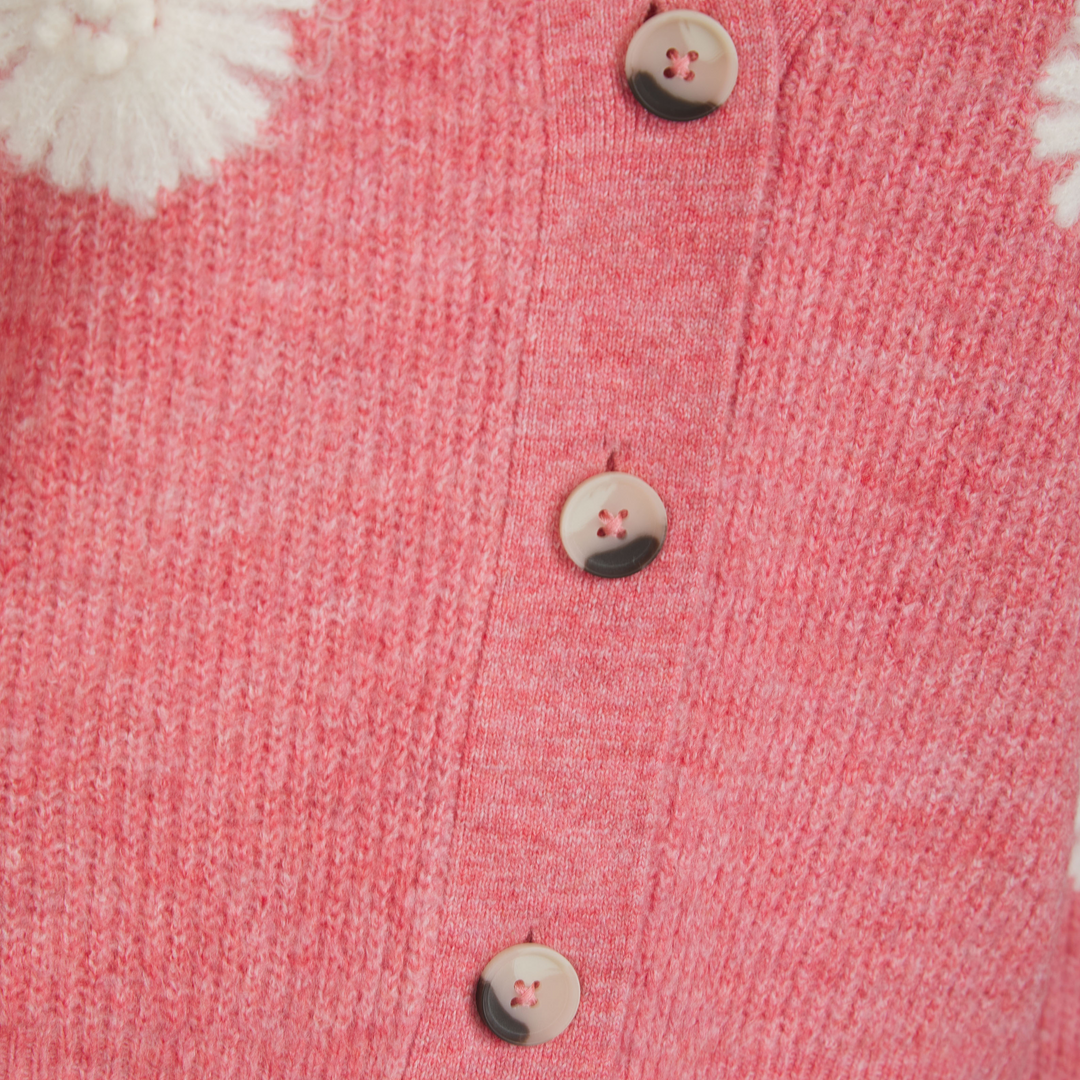 Ladies Embroidred Flower Cardigan