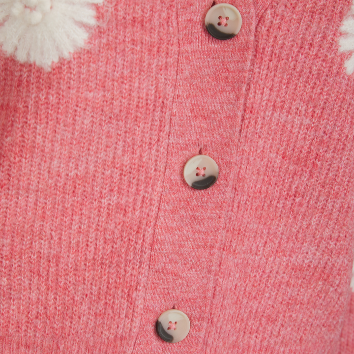 Ladies Embroidred Flower Cardigan