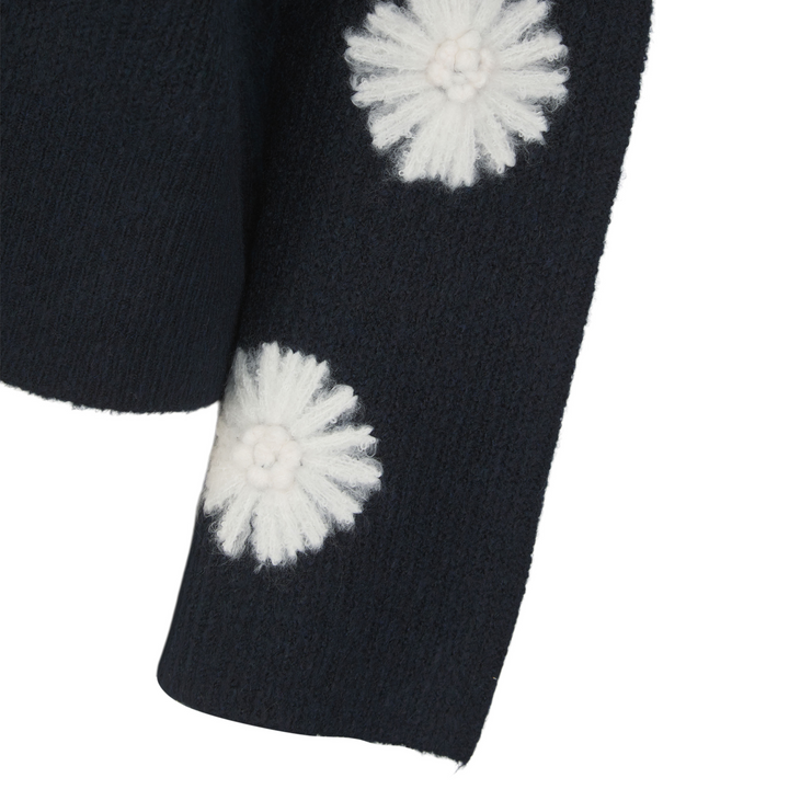 Ladies Embroidred Flower Cardigan