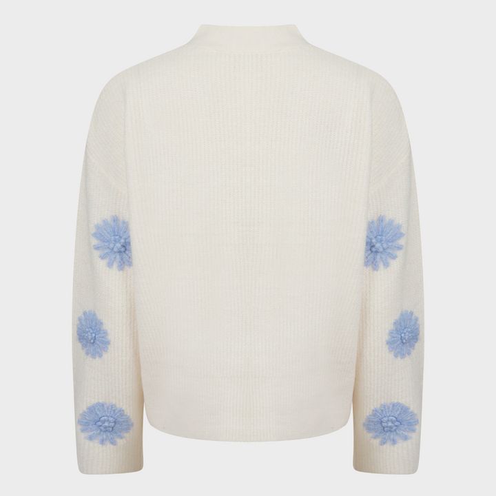 Ladies Embroidred Flower Cardigan