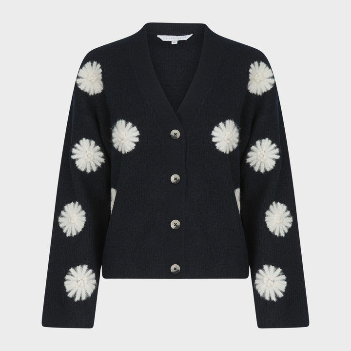 Ladies Embroidred Flower Cardigan