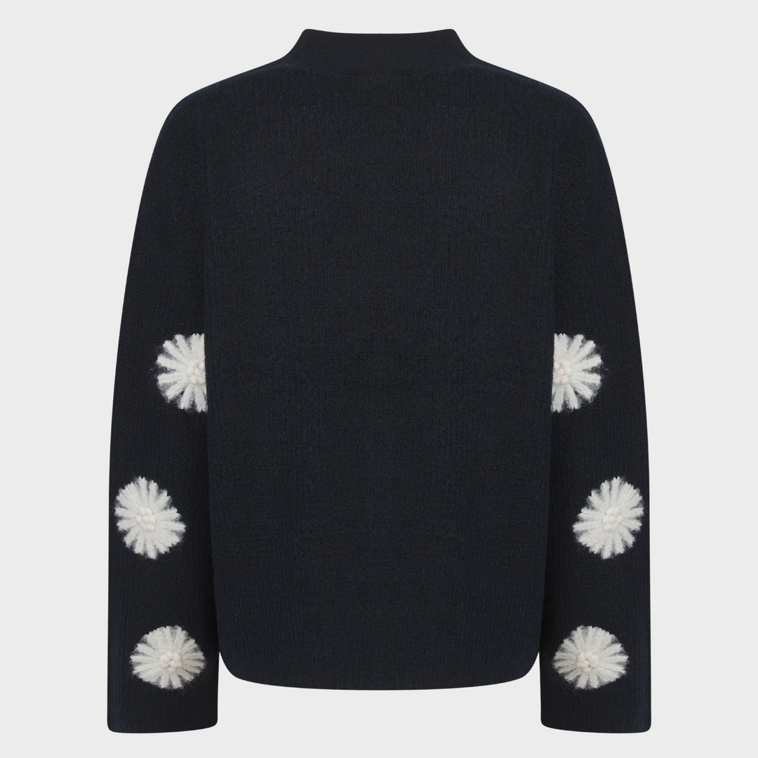 Ladies Embroidred Flower Cardigan