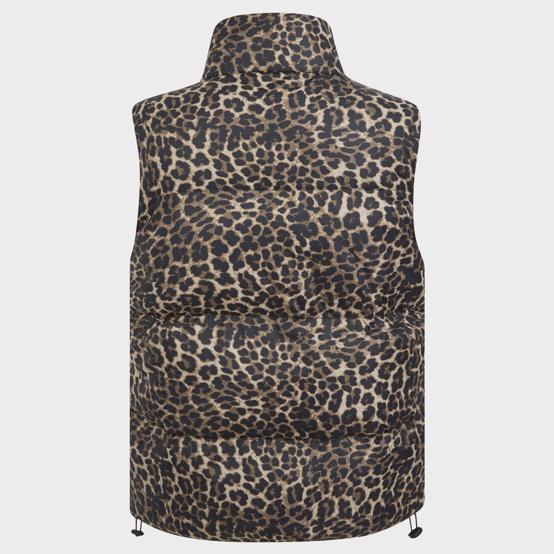 Ladies Saint & Sinners Leopard Gilet