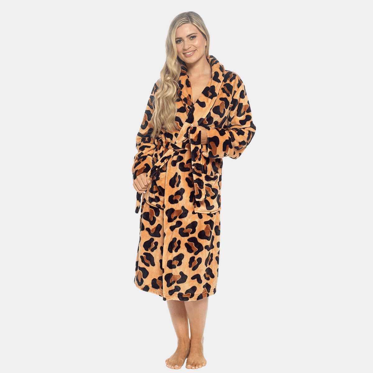 Ladies Supersoft Flannel Shawl Dressing Gown from You Know Who's