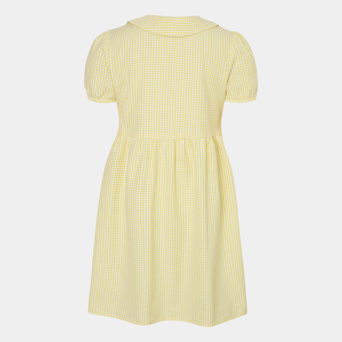 Girls Gingham Button 2pk School Dress