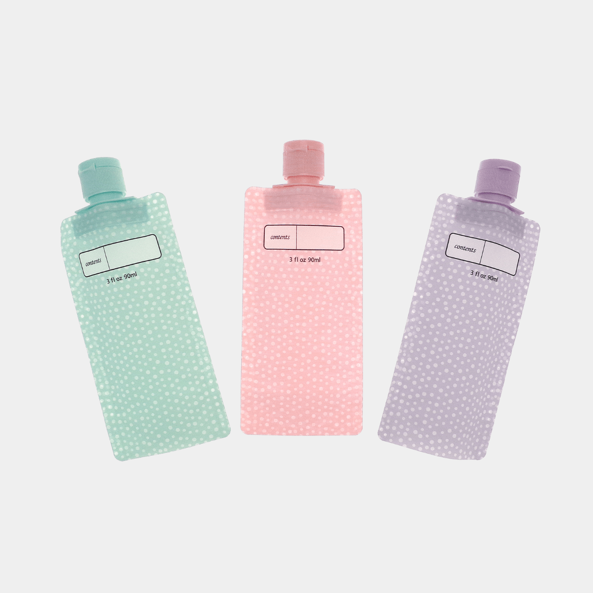 3pce 100ml Travel Pouches Set from You Know Who's