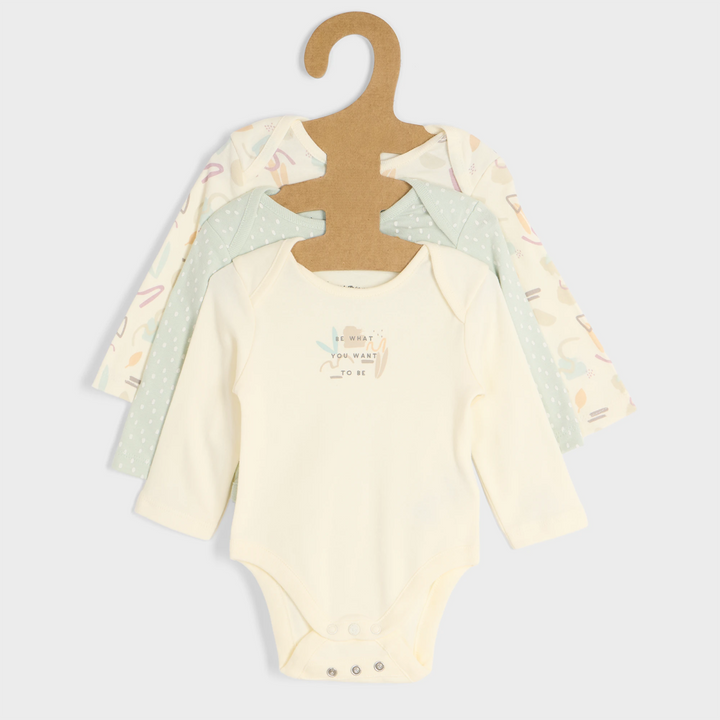 3pce "Be What You Want To Be" Organic Baby Vests from You Know Who's