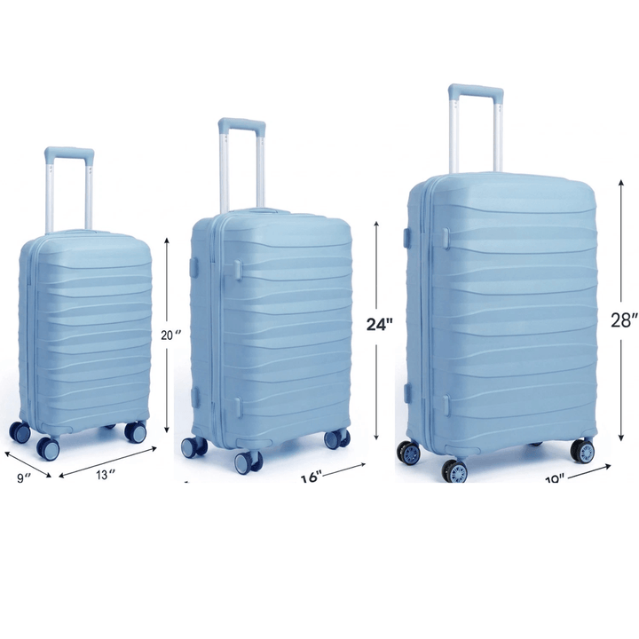 3pce Blue Suitcase Set from You Know Who's