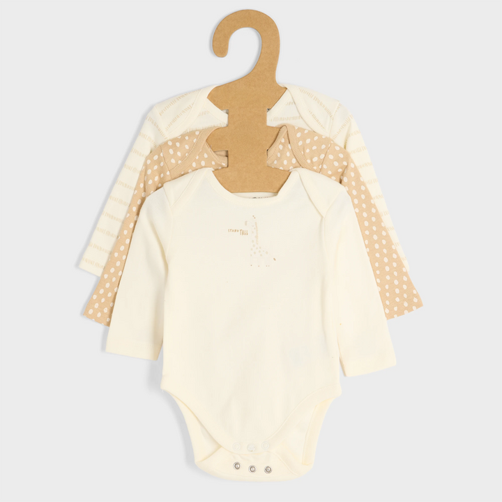 3pce Giraffe Organic Baby Vests from You Know Who's