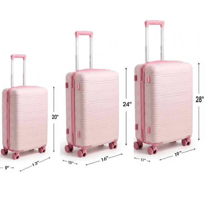 3pce Pink Suitcase Set from You Know Who's