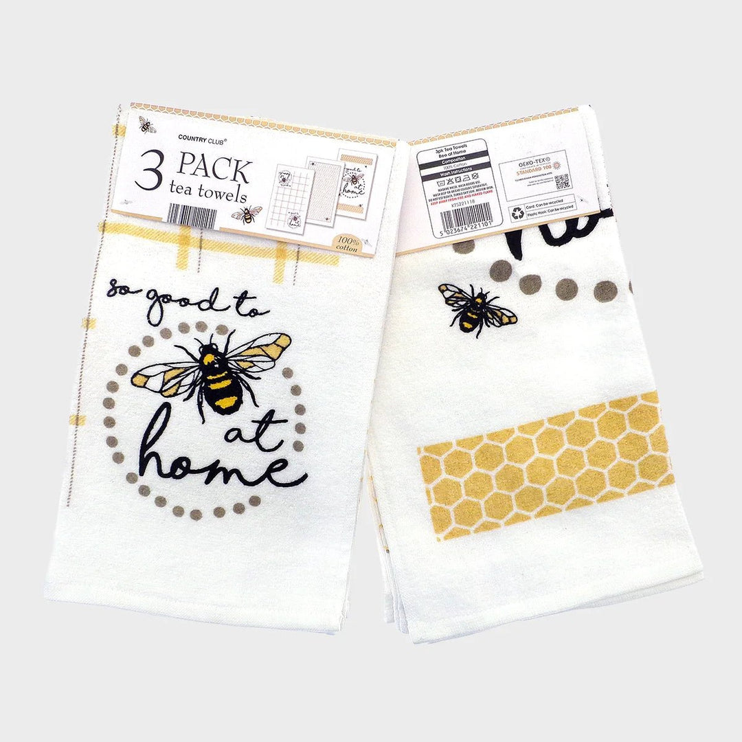 3Pk Bee Tea Towels from You Know Who's