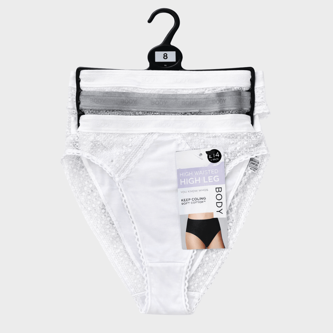 3pk High Waisted High Leg Body Briefs from You Know Who's