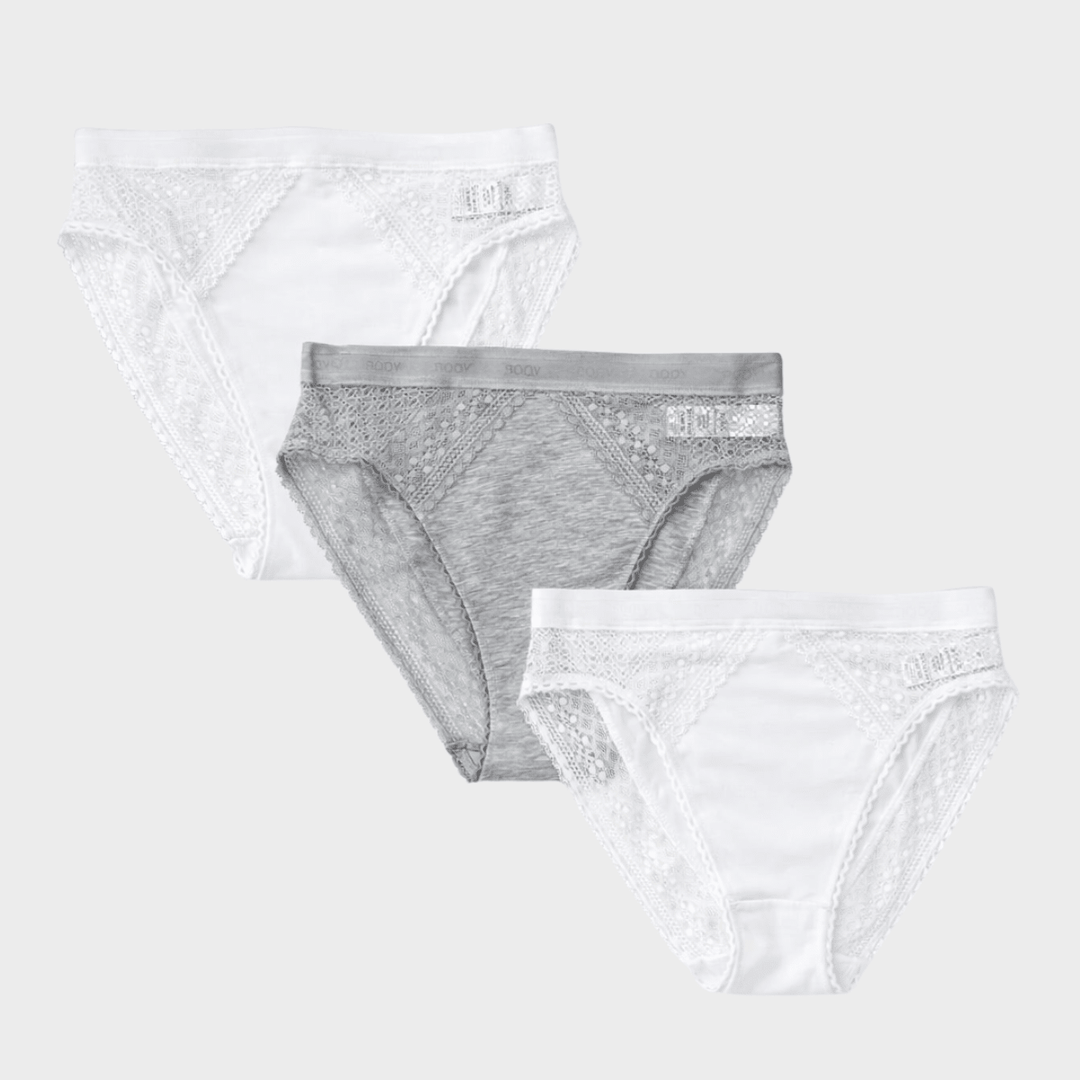 3pk High Waisted High Leg Body Briefs