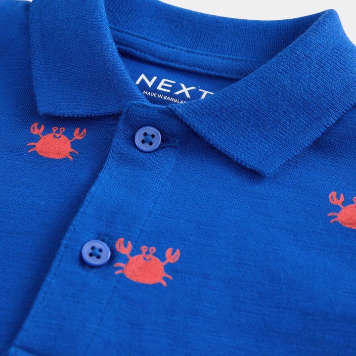 Boys Crab Button Polo
