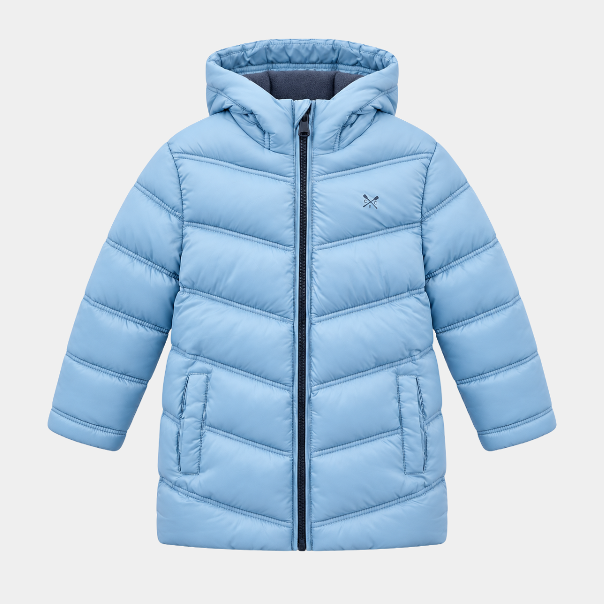 Childrens Fleece Lined Chevron Puffer Jacket