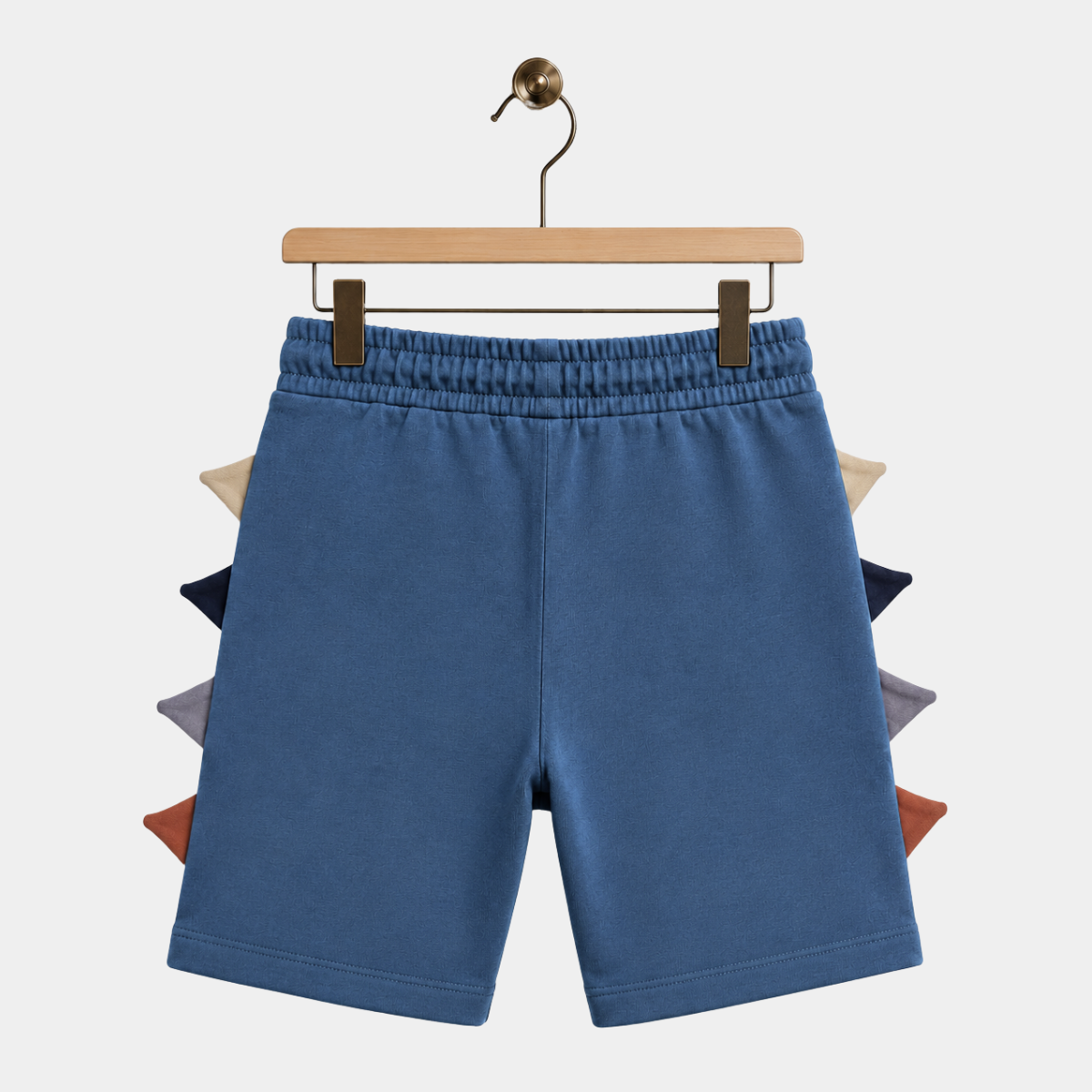 Kids Blue Dino Jersey Shorts