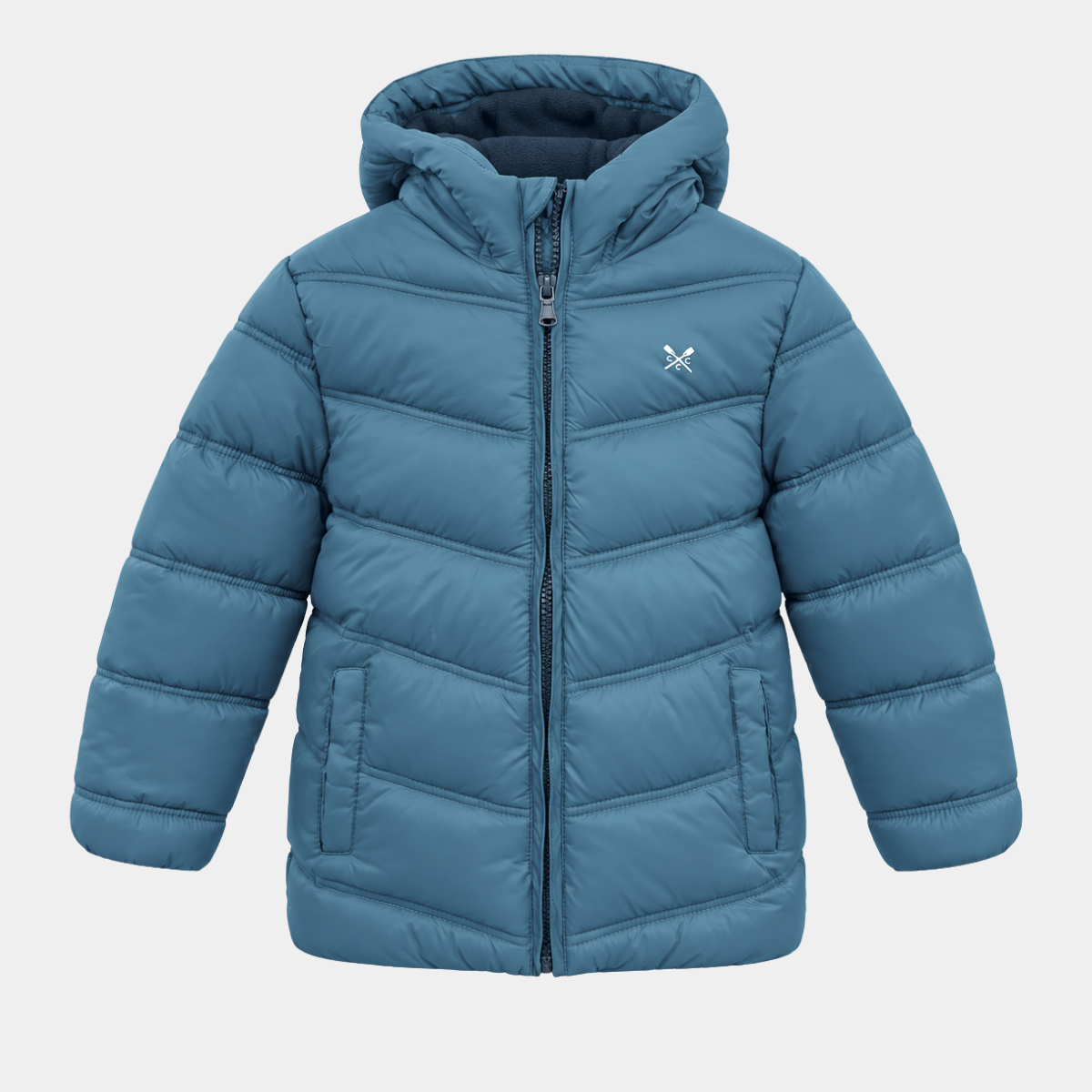 Childrens Fleece Lined Chevron Puffer Jacket