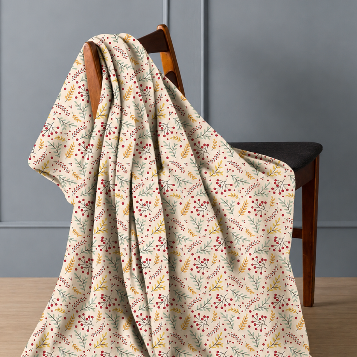 Autumnal Flannel Throw 120x150cm