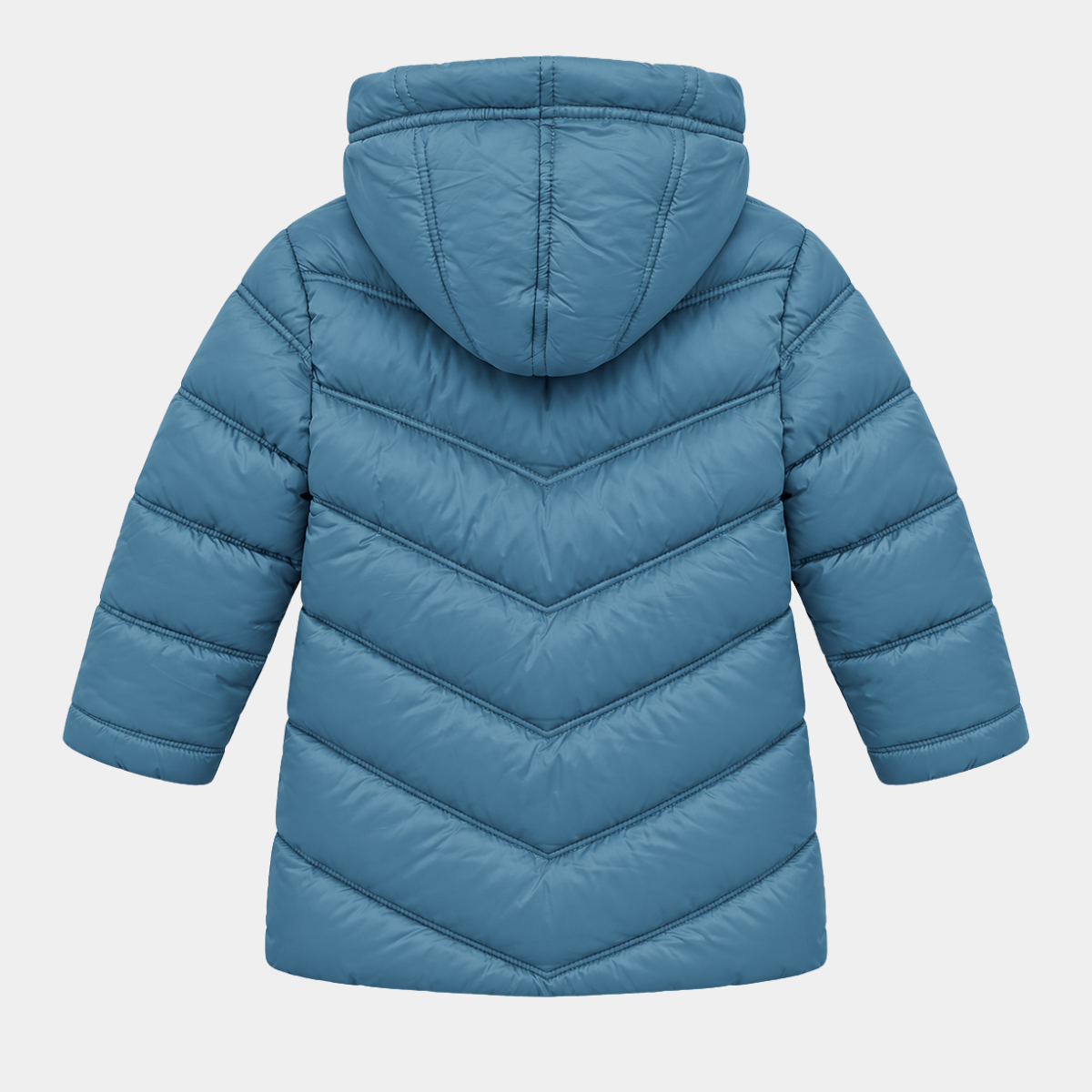 Childrens Fleece Lined Chevron Puffer Jacket