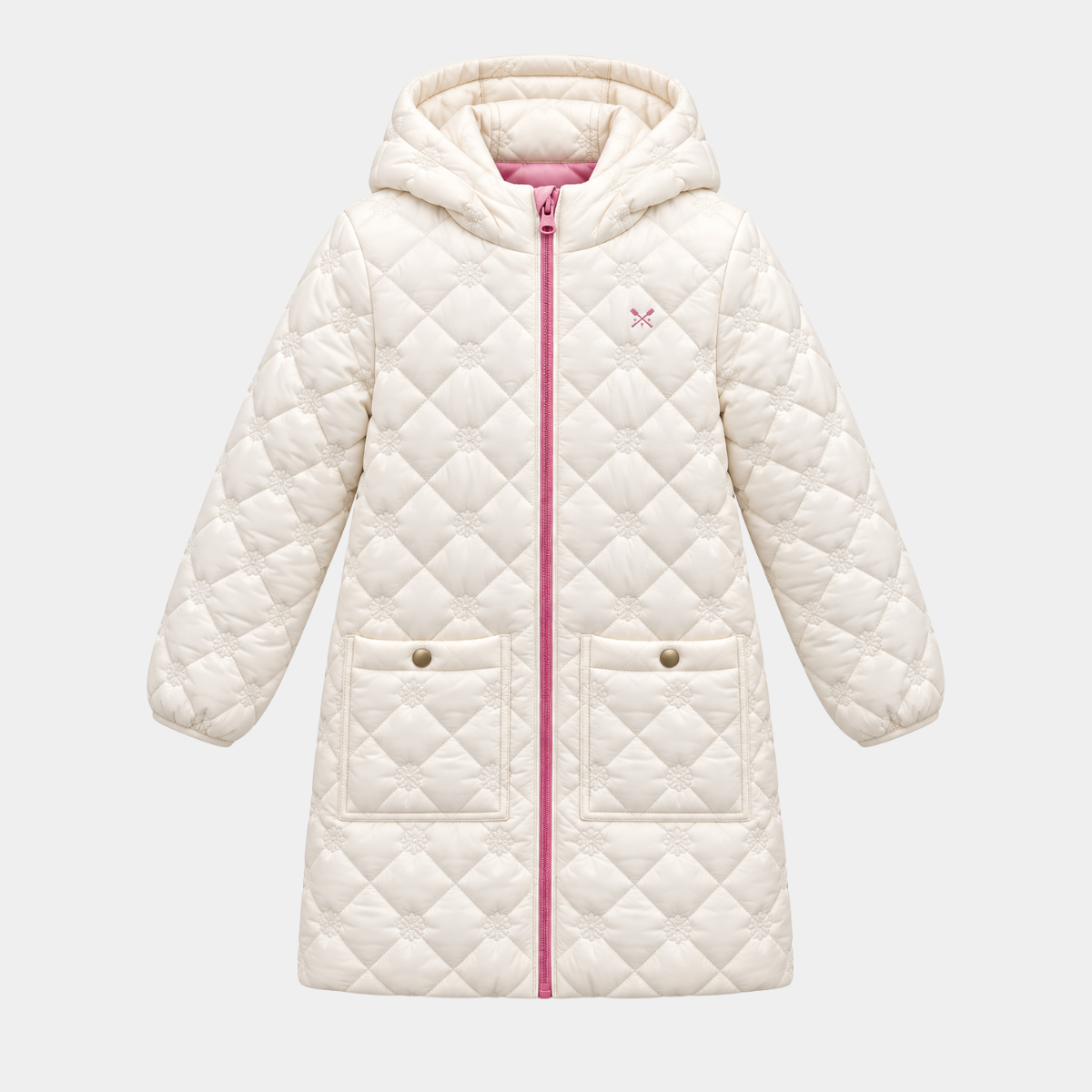 Girls Lightweight Crew Puffa Coat