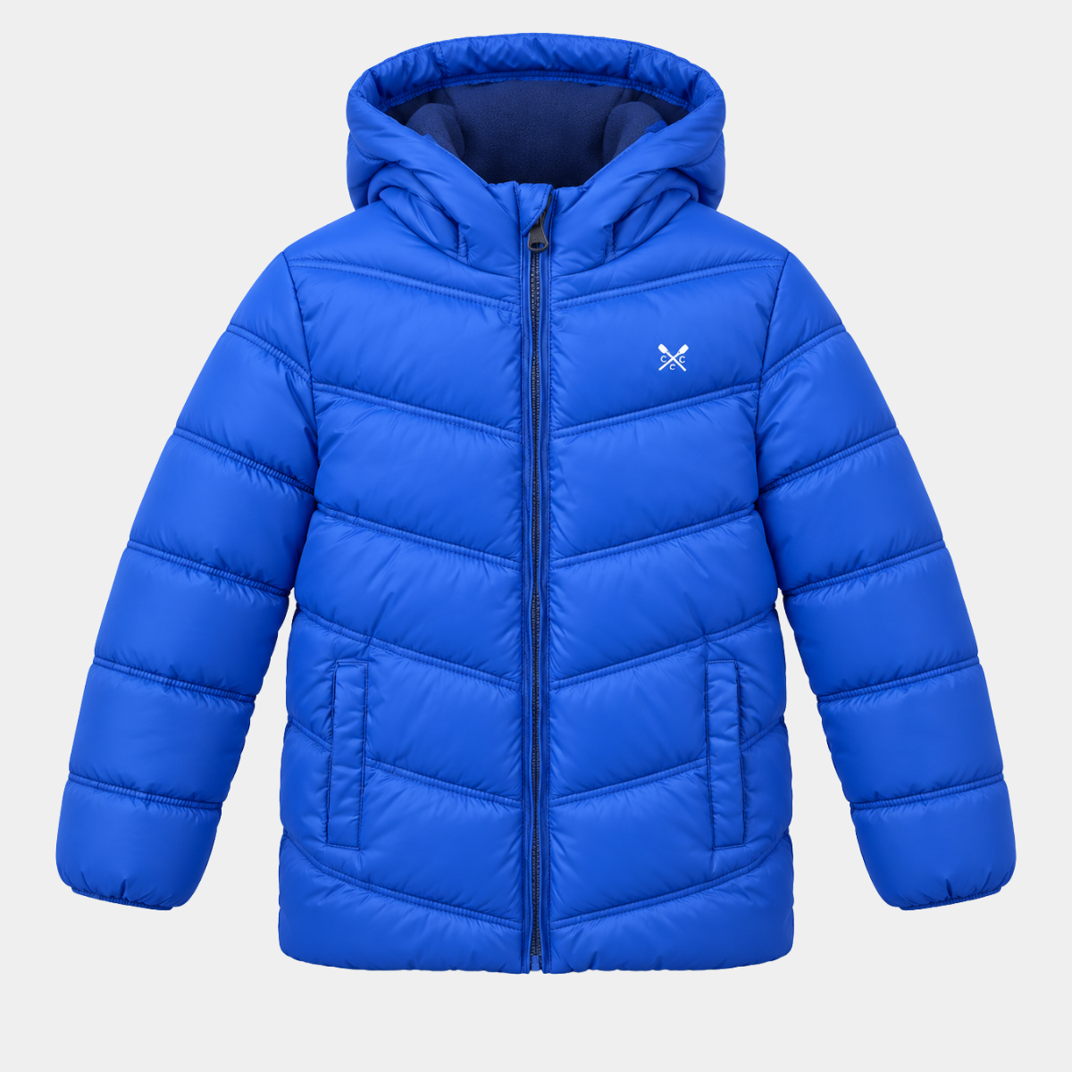 Childrens Fleece Lined Chevron Puffer Jacket