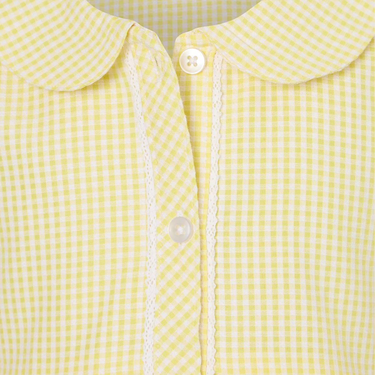 Girls Gingham Button 2pk School Dress