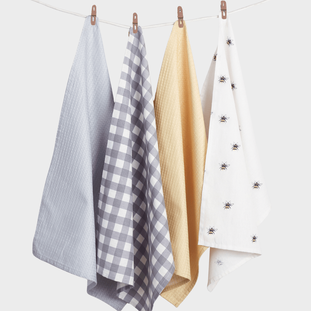 4Pk Bee Tea Towels from You Know Who's