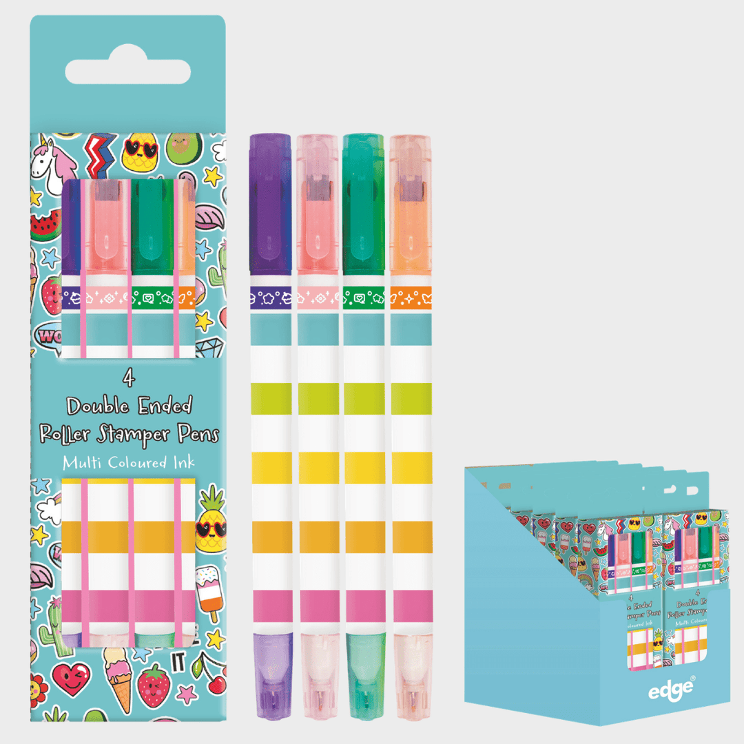 4pk Double Ended Roller/Stamper Pen from You Know Who's