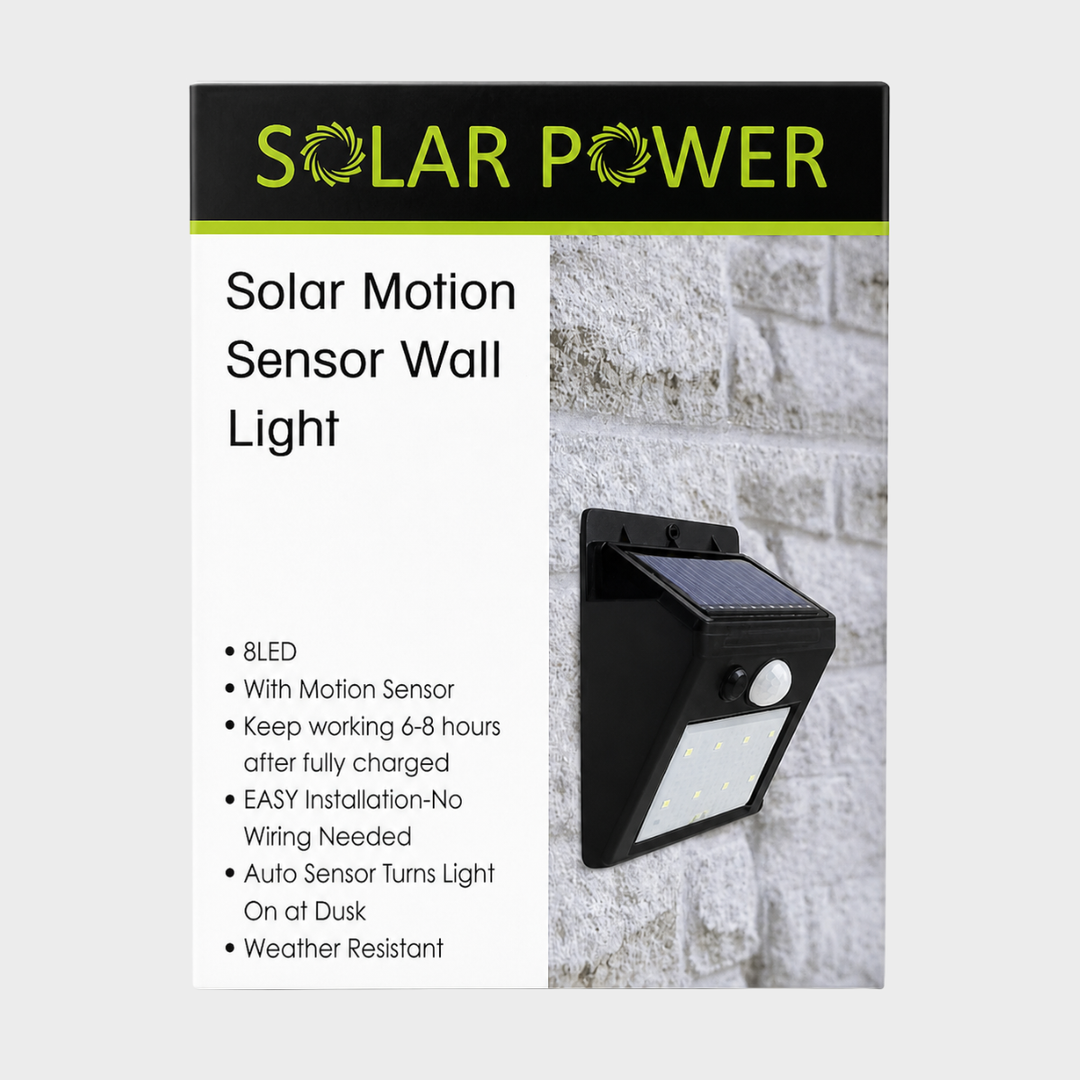 Solar Power Motion Sensor Wall Light