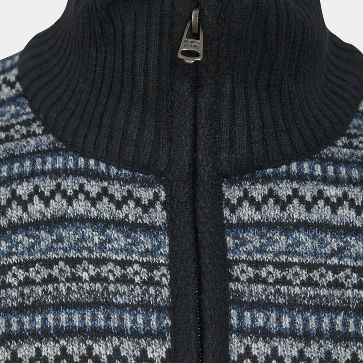 Mens Jacquard 1/4 Zip Jumper