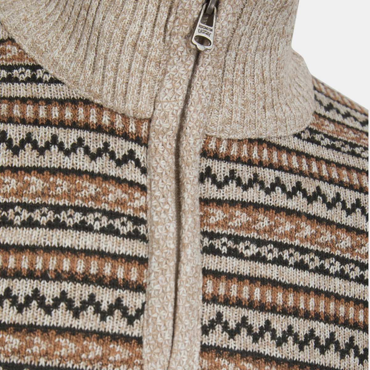 Mens Jacquard 1/4 Zip Jumper