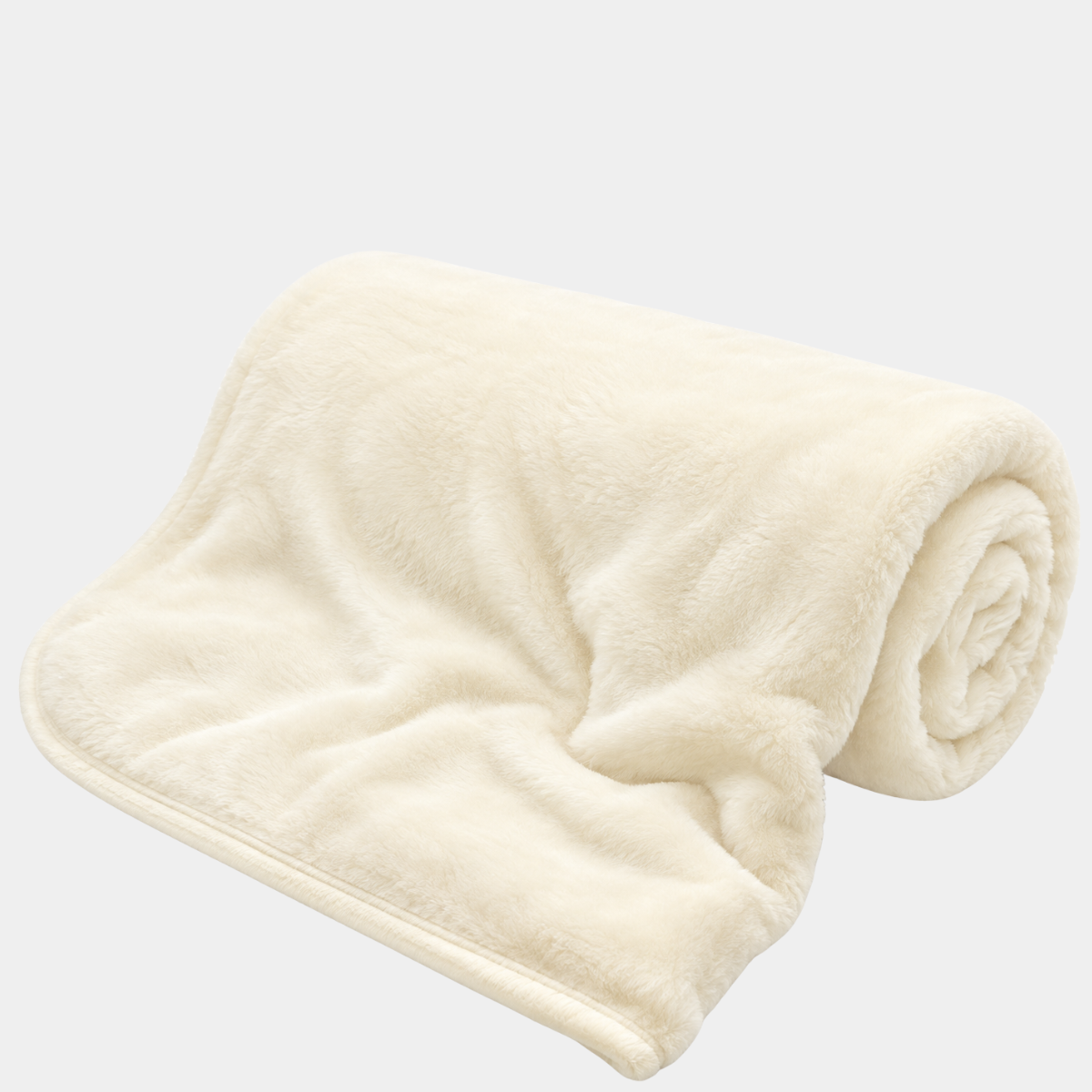 White Smoke Faux Mink Throw